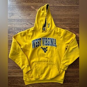 #590 WEST VIRGINIA (MOUNTAINEERS) VINTAGE STADIUM Yellow Hoodie